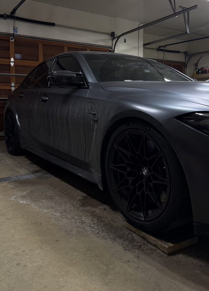 Customer M car in the shop