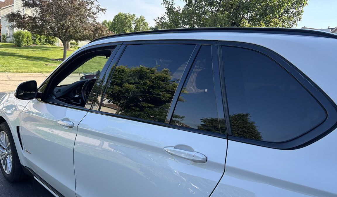 Freshly tinted SUV